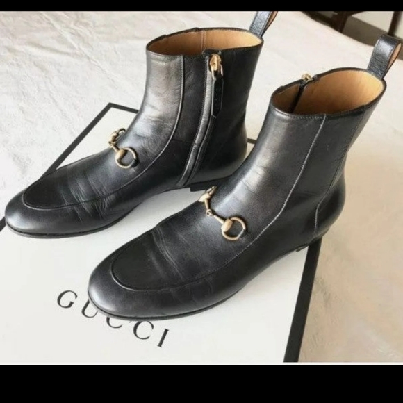 Gucci Jordaan Horsebit ankle boots - Picture 1 of 12